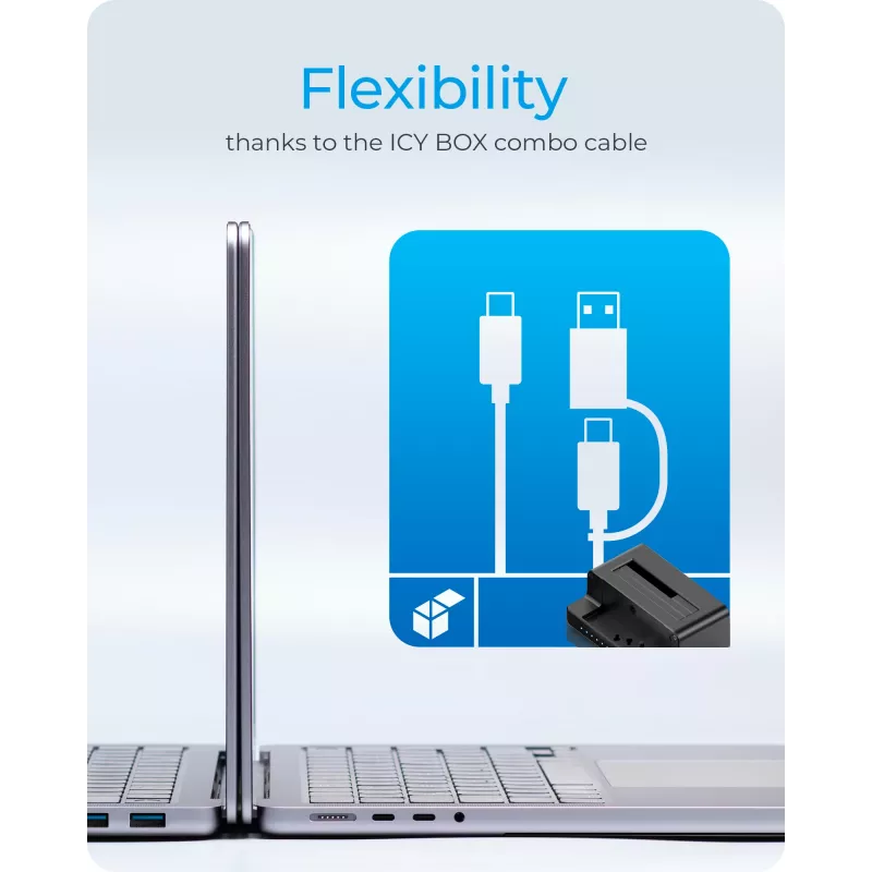 ICY BOX IB-2914MSCL-C31 USB 3.2 Gen 2 (3.1 Gen 2) Type-C Melns