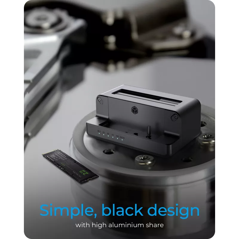 ICY BOX IB-2914MSCL-C31 USB 3.2 Gen 2 (3.1 Gen 2) Type-C Melns