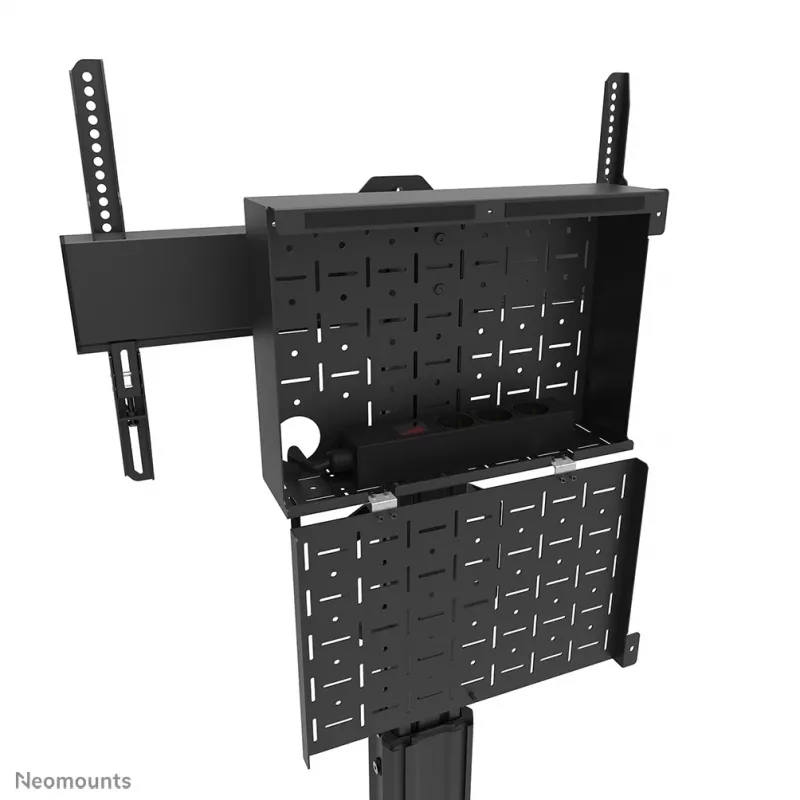 Neomounts FL50S-825BL1 TV ratiņi 37-75 collas - TÜV, melna, fiksēts grīdas statīvs, tērauds, 70 kg, 94 cm (37 collas), 190,5 cm (75 collas)