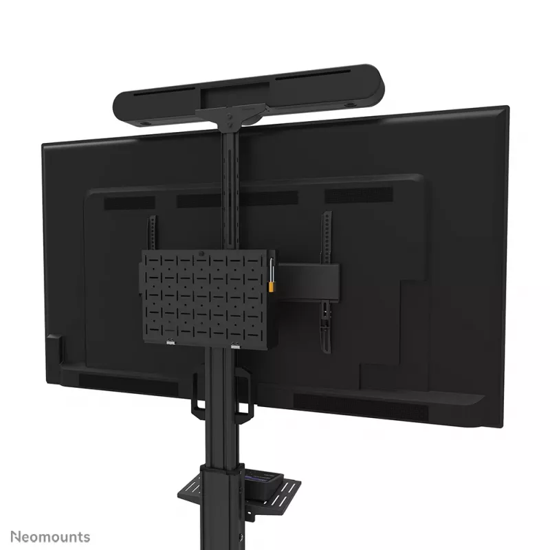 Neomounts FL50S-825BL1 TV ratiņi 37-75 collas - TÜV, melna, fiksēts grīdas statīvs, tērauds, 70 kg, 94 cm (37 collas), 190,5 cm (75 collas)