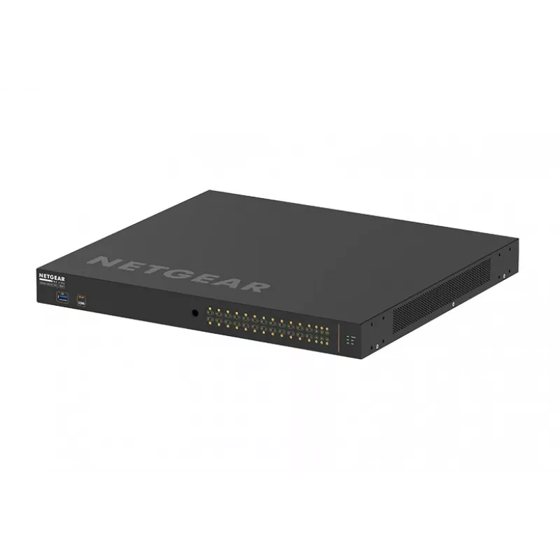 NETGEAR M4250-26G4XF-PoE+ Pārvaldāms L2/L3 Gigabitu Ethernet (10/100/1000) barošana pa Ethernet (PoE) 1U Melns