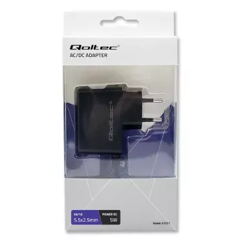 Strāvas adapteris Qoltec 51021 iekštelpām melns 220-240V 1,4 m kabelis