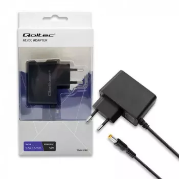 Strāvas adapteris Qoltec 51021 iekštelpām melns 220-240V 1,4 m kabelis