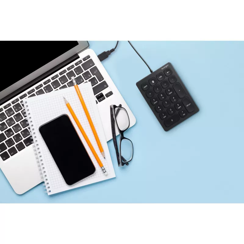 Kensington Wired Numeric Keypad, USB, 21, Laptop/PC, Melns