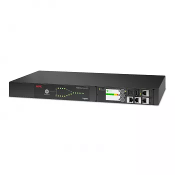 APC automātiskais pārslēgšanas slēdzis AP4423A - (8x) C13 + (1x) C19, 3680 W, uzstādāms plauktā, 1U