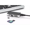 DIGITUS USB 3.0 karšu lasītājs atbalsta MS/SD/SDHC/MiniSD/M2/CF/MD/SDXC kartes 1M USB A savienojuma kabelis