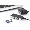 DIGITUS USB 3.0 karšu lasītājs atbalsta MS/SD/SDHC/MiniSD/M2/CF/MD/SDXC kartes 1M USB A savienojuma kabelis