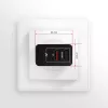 Axagon ACU-QS24 QUICK and SMART sienas lādētājs, 2x USB ports QC3.0/AFC/FCP + 5V-1.2A, 24W