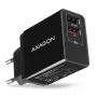 Axagon ACU-QS24 QUICK and SMART sienas lādētājs, 2x USB ports QC3.0/AFC/FCP + 5V-1.2A, 24W