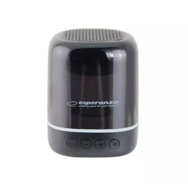 Pārnēsājams skaļrunis ESPERANZA EP154, 3 W RMS, Bluetooth 5.0, MicroSD, FM, 4 h atskaņošanas laiks, melns