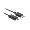 LANBERG kabelis Gender Changer DisplayPort HDMI Melns
