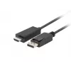 LANBERG savienotāju adapteris DisplayPort-HDMI melns
