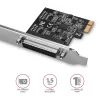 Axagon PCEA-P1N PCIe - 1x paralēlā porta adapteris ar SP & LP, PCIe, Paralēlais, Sieviešu dzimuma, Pilna augstuma / Zema profila, PCIe 2.0, Ķīna