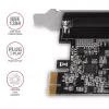 Axagon PCEA-P1N PCIe - 1x paralēlā porta adapteris ar SP & LP, PCIe, Paralēlais, Sieviešu dzimuma, Pilna augstuma / Zema profila, PCIe 2.0, Ķīna