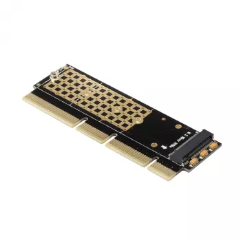 Axagon PCEM2-1U PCIe x16/x8/x4 - M.2 NVMe M-key pieslēgvietas adapteris 1U