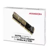 Axagon PCEM2-1U PCIe x16/x8/x4 - M.2 NVMe M-key pieslēgvietas adapteris 1U