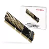 Axagon PCEM2-1U PCIe x16/x8/x4 - M.2 NVMe M-key pieslēgvietas adapteris 1U