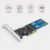 Axagon PCES-SA4M2 PCIe kontrolieris 2x iekšējais SATA 6G ports + M.2 B-key saskarnes kartes/adapteris M.2, SATA