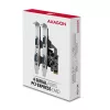 Axagon PCEA-S4N PCIe - 4x seriālā porta 250 kbp/s adapteris ar SP un LP kronšteiniem