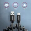 USB kabelis Axagon BUCM-AM10TB USB 2.0 0.6m USB C USB A Melns