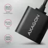 Ārējais USB audio adapteris AXAGON ADA-12 ar 1x 3,5 mm ligzdu austiņām un mikrofonam