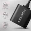 Ārējais USB audio adapteris AXAGON ADA-12 ar 1x 3,5 mm ligzdu austiņām un mikrofonam