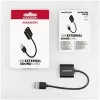 Ārējais USB audio adapteris AXAGON ADA-12 ar 1x 3,5 mm ligzdu austiņām un mikrofonam