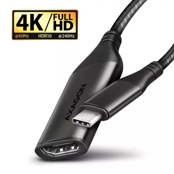 Axagon RVC-HI2M USB-C -> HDMI 2.0a adapteris 4K/60Hz HDR10