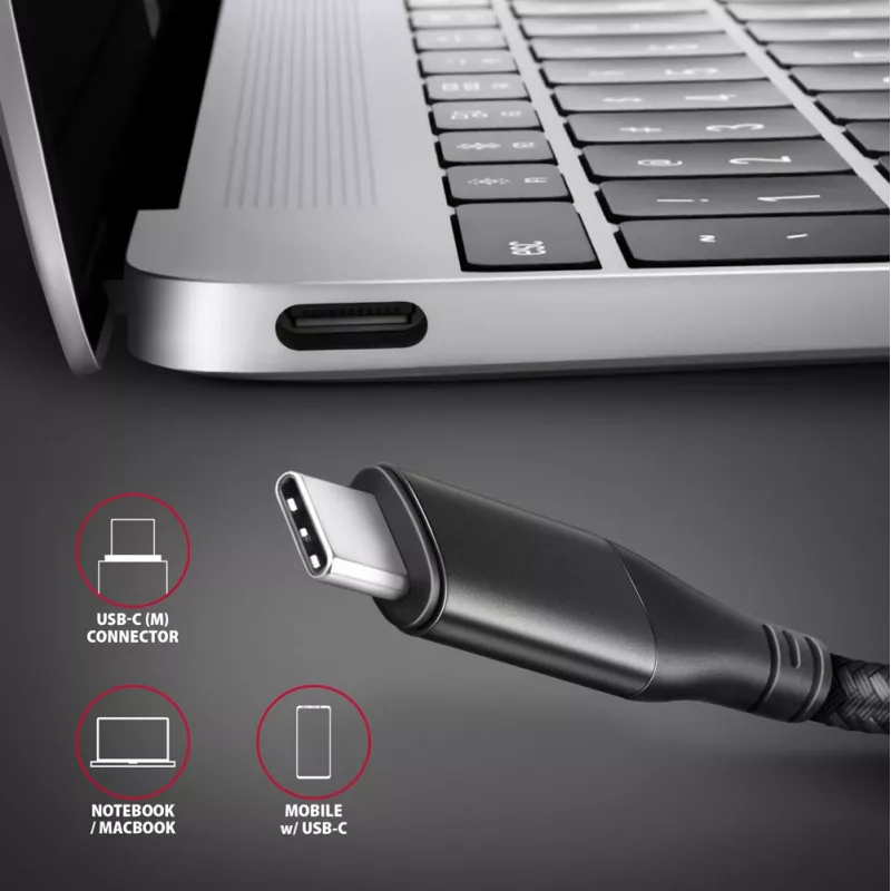 Axagon RVC-HI2M USB-C -> HDMI 2.0a adapteris 4K/60Hz HDR10