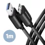 Axagon BUMM3-AM10AB SPEED Micro-B USB <> USB-A 3.2 Gen 1 kabelis 1 m