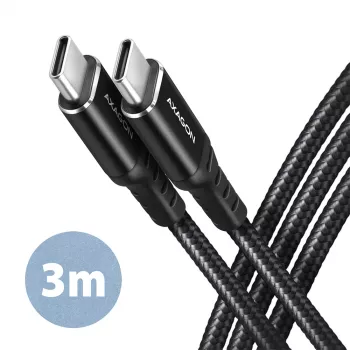 USB kabelis Axagon BUCM-CM30AB USB 2.0 3 m USB C Melns