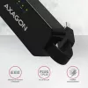 AXAGON ADE-XR USB 2.0 Type-A Fast Ethernet 10/100 adapter, melns, 0,023 kg