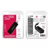 AXAGON ADE-XR USB 2.0 Type-A Fast Ethernet 10/100 adapter, melns, 0,023 kg