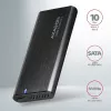 Axagon EEM2-SB2 ārējā USB-C 3.2 Gen 2 metāla kaste M.2 NVMe un SATA SSD diskiem. Bezskrūvju