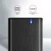 Axagon EEM2-SB2 ārējā USB-C 3.2 Gen 2 metāla kaste M.2 NVMe un SATA SSD diskiem. Bezskrūvju