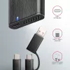 Axagon EEM2-SB2 ārējā USB-C 3.2 Gen 2 metāla kaste M.2 NVMe un SATA SSD diskiem. Bezskrūvju