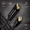 Axagon RVDM-HI14C2 Mini DisplayPort uz HDMI adaptera kabelis 4K 30Hz 1,8m