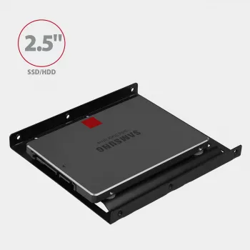 Axagon RHD-125B Montāžas rāmis 1x 2,5 collu diskam 3,5 collu nodalījumā - melns metāls