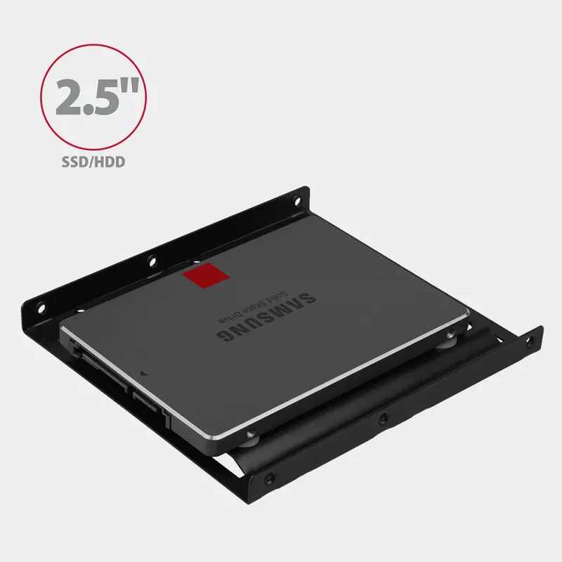 Axagon RHD-125B Montāžas rāmis 1x 2,5 collu diskam 3,5 collu nodalījumā - melns metāls