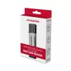 Axagon CRE-DAC USB-C+ USB-A 5 Gbps MINI 2 slotu un LUN SD/microSD karšu lasītājs USB 3.0 Type-A/Type-C Pelēks
