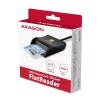 Axagon CRE-SM3N USB-A viedkaršu/ID karšu plakanlasītājs, USB 2.0, 1,3 m, melns, 57 g
