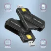 Axagon CRE-SMP2A USB Smart card & SD/microSD/SIM PocketReader viedkaršu lasītājs Iekštelpām USB Type-A/USB Type-C Melns