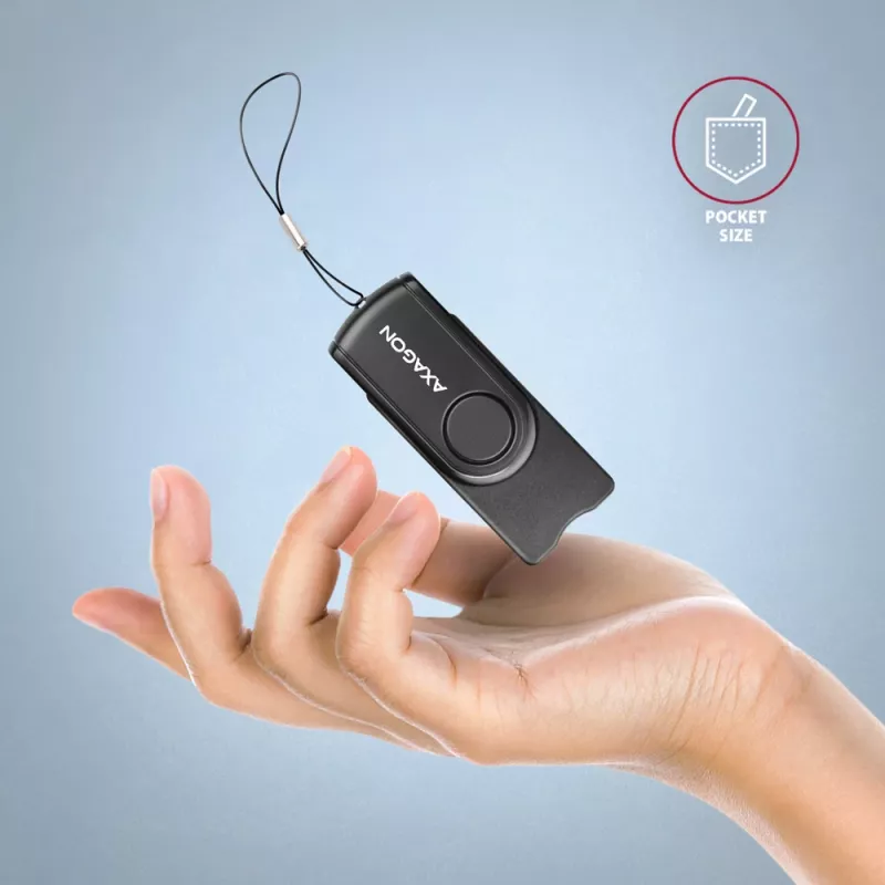 Axagon CRE-SMP2A USB Smart card & SD/microSD/SIM PocketReader viedkaršu lasītājs Iekštelpām USB Type-A/USB Type-C Melns