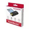 Axagon CRE-SMP2A USB Smart card & SD/microSD/SIM PocketReader viedkaršu lasītājs Iekštelpām USB Type-A/USB Type-C Melns