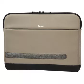 Hama Terra 00217237 apvalks portatīvajam datoram 39,6 cm (15,6 collas), pārstrādāts poliesters, bēšs