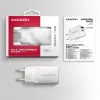 Lādētājs Axagon ACU-PQ30W QC3.0 30W USB-C Balts