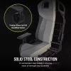 Universāla spēļu krēsla Corsair T3 RUSH 2023 polsterēts sēdeklis antracīta pelēks