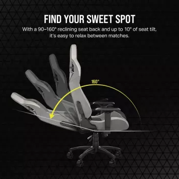 PC spēļu krēsls Corsair CF-9010058-WW Mesh sēdeklis pelēks Maks. lietotāja svars 120 kg