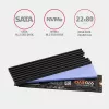 Axagon CLR-M2L3 pasīvs alumīnija dzesētājs visām M.2 SSD, izmērs 2280, augstums 3 mm