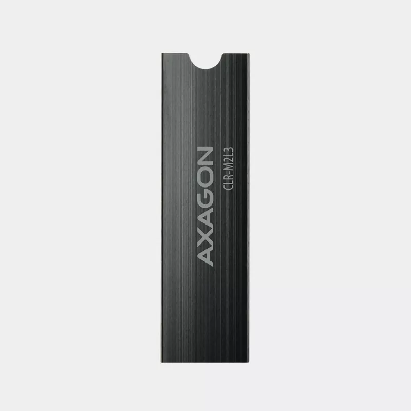Axagon CLR-M2L3 pasīvs alumīnija dzesētājs visām M.2 SSD, izmērs 2280, augstums 3 mm